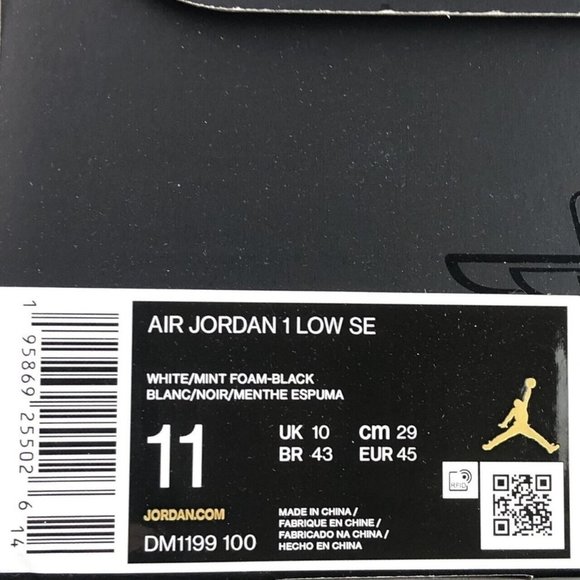 Air Jordan 1 Low SE Tie-Dye Shoes Mens Size 11 NEW - Picture 10 of 10